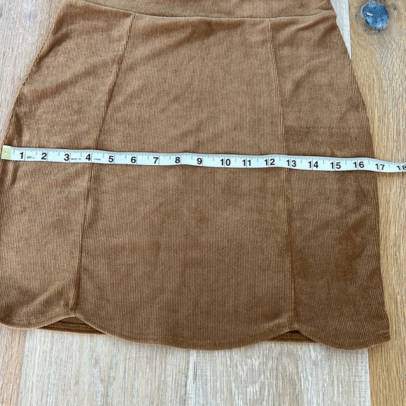 High waisted corduroy mini skirt - Picture 4 of 4